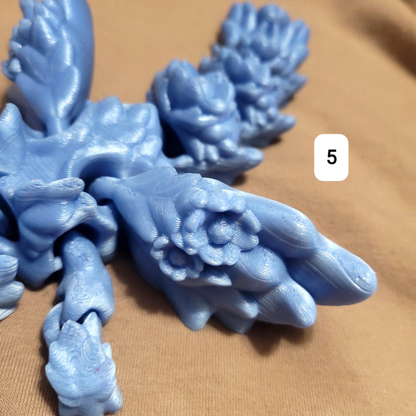 Articulated Kosha Dragon 8"x5" 3d Printed, PLA