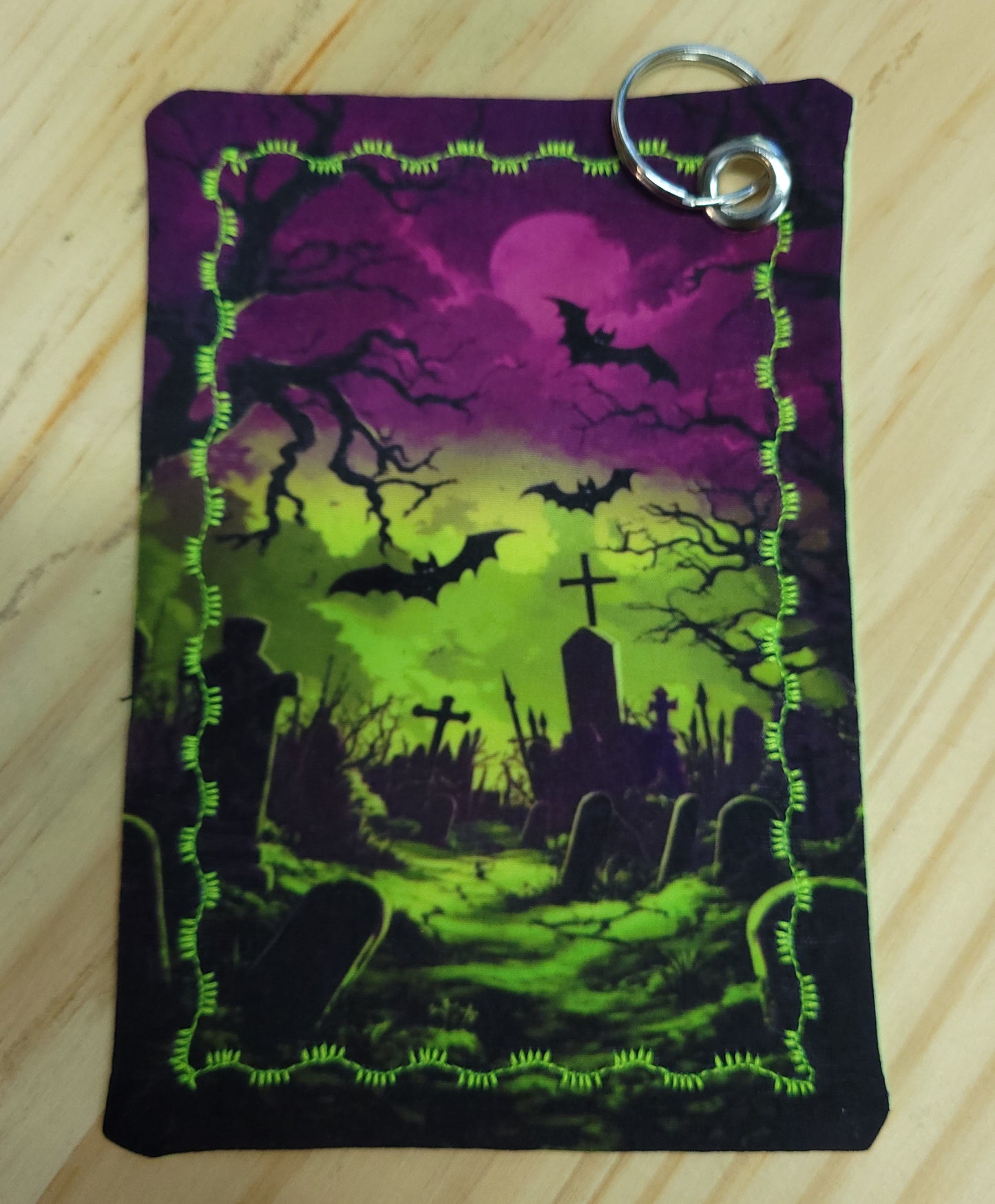 Keychain Hank, Eyeglass Cleaning Cloth, Cemetery