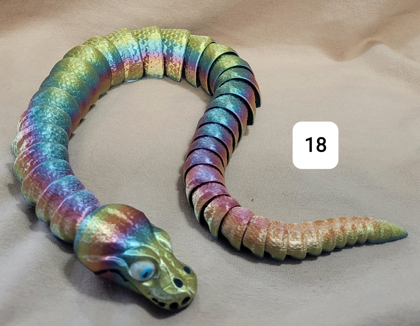 Python, 3d Printed , 19" long