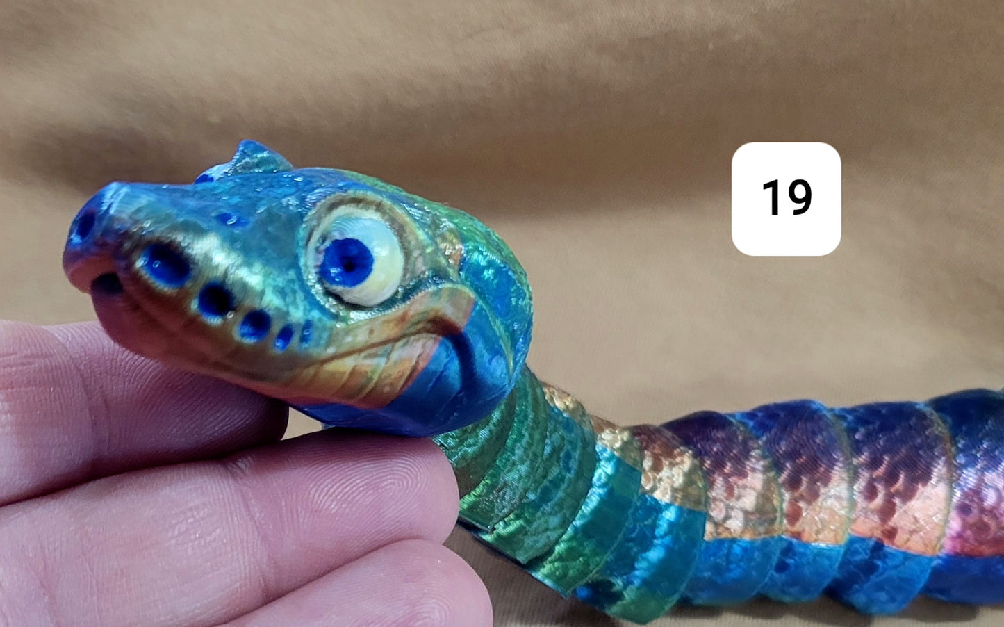 Python, 3d Printed , 19" long