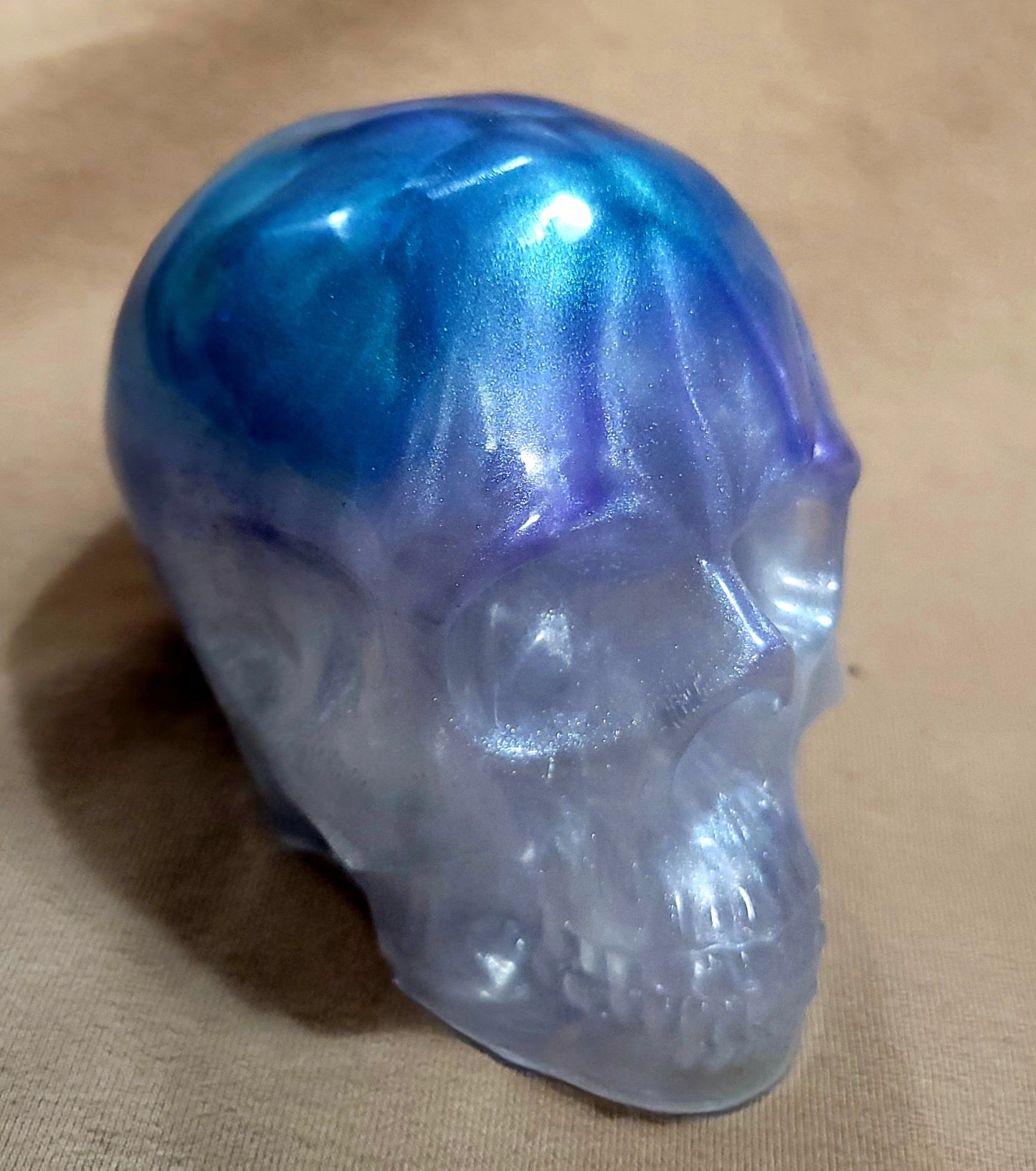 Beautiful Resin Skull, paperweight, home decor