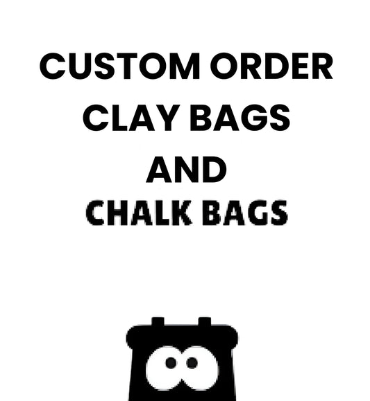 Custom Clay and Chalk Dry Bags for Disc Golf and Other Sports.