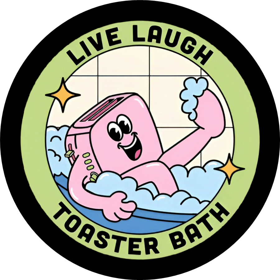 Velcro Patch, Live Laugh Toaster Bath, EDC