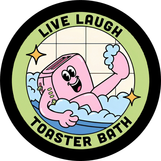 Velcro Patch, Live Laugh Toaster Bath, EDC