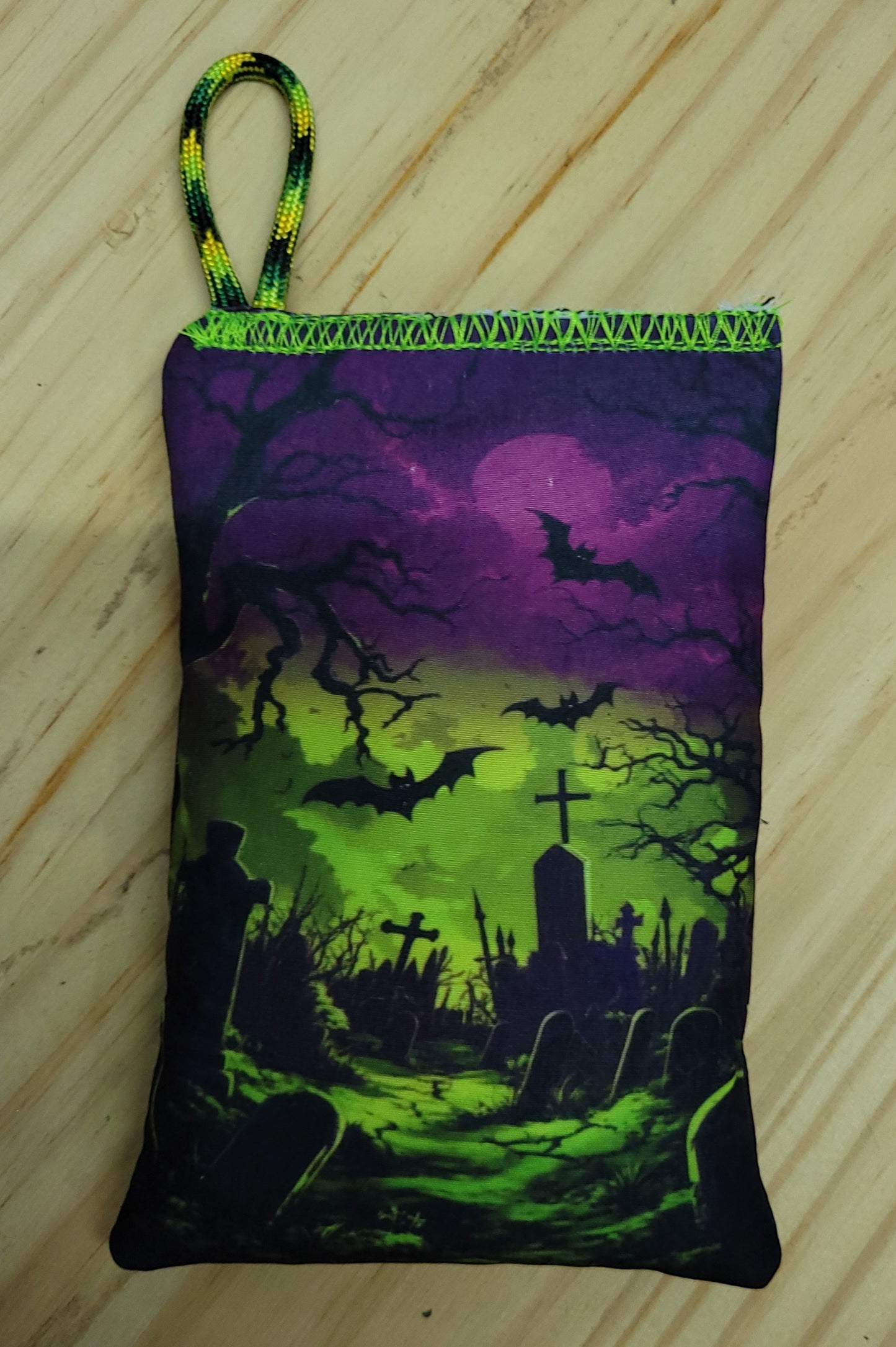 Cemetery, Halloween Clay Chalk Dry Bags, Disc Golf, Sports Dry Bag, 50% Clay, 50% Chalk