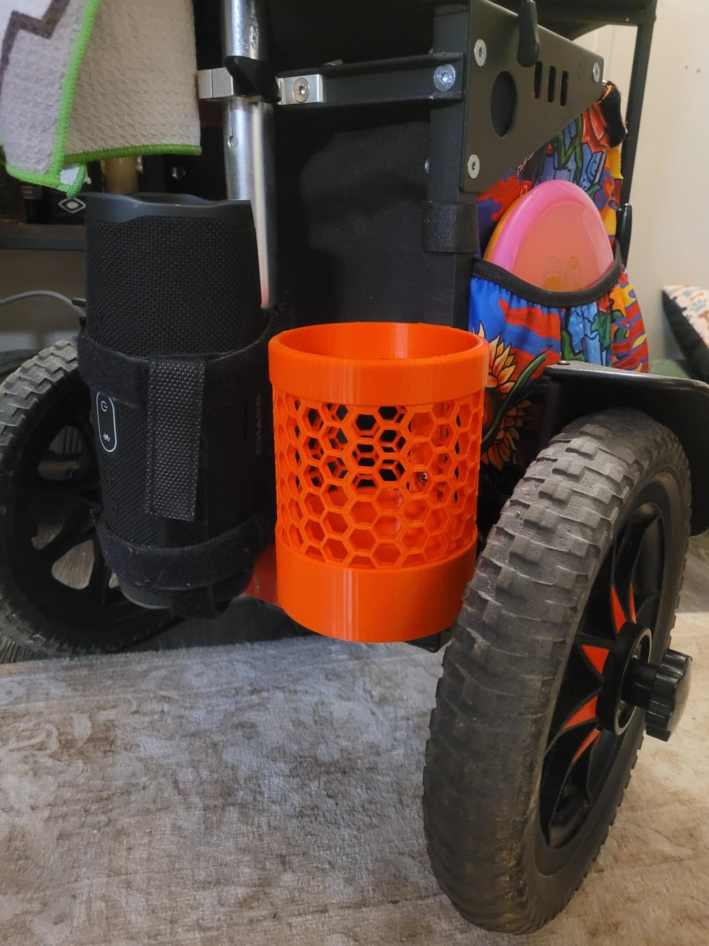 Zuca Cart, 3d printed, Pla, Water Bottle Holder